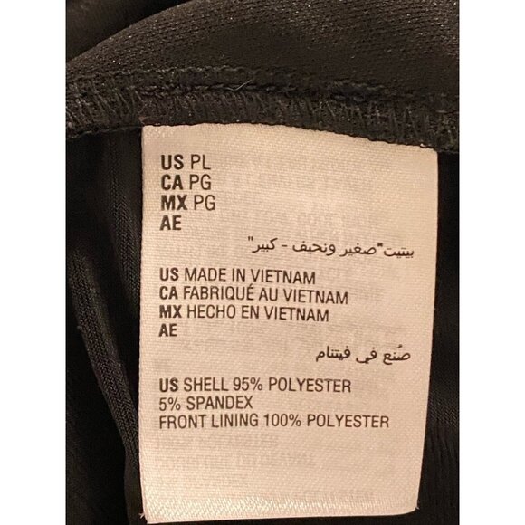 Inc International Concepts Womens PL Blouse Black Stretch Cold Shoulder Collar - Picture 5 of 10